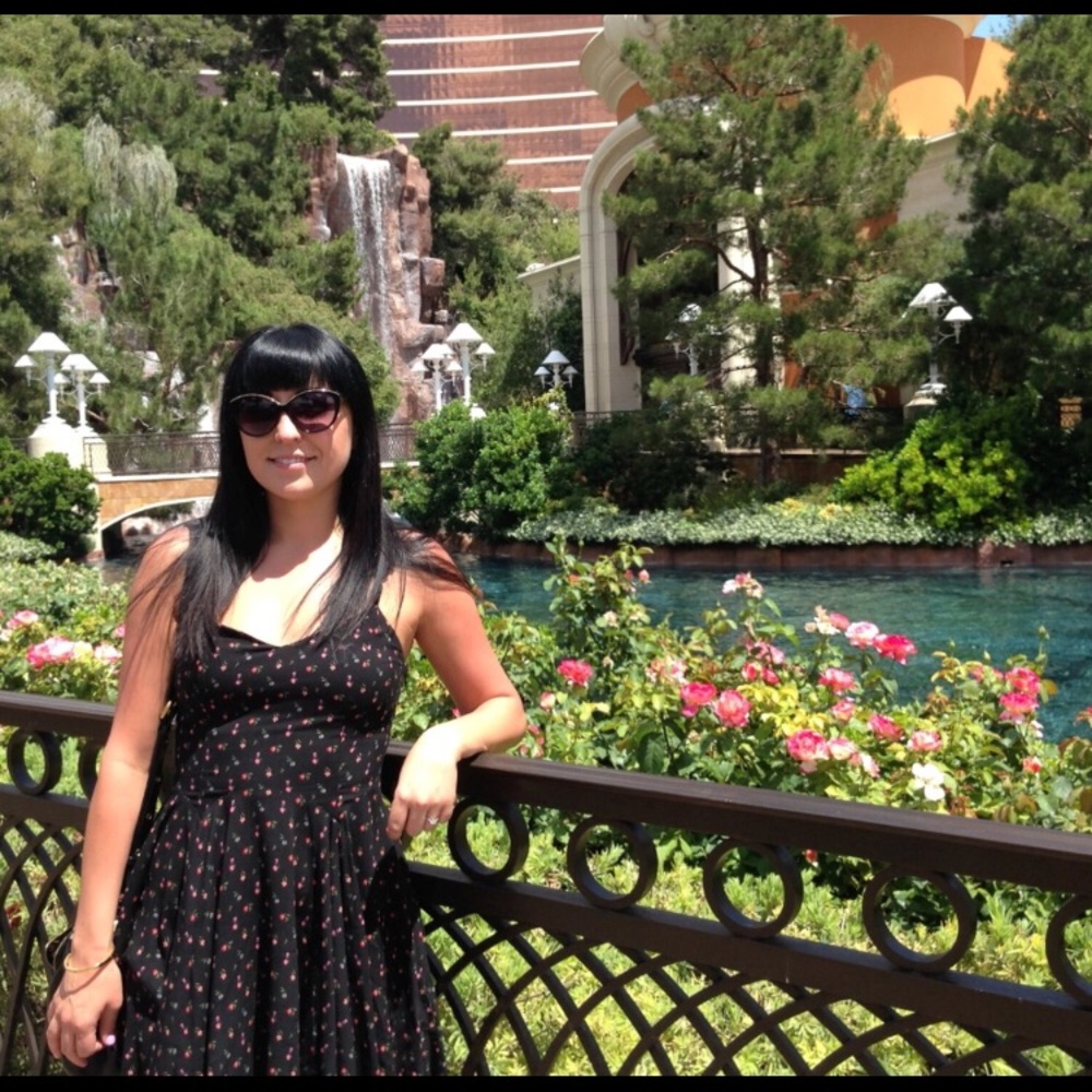 Kimchi Blue black floral swing dress